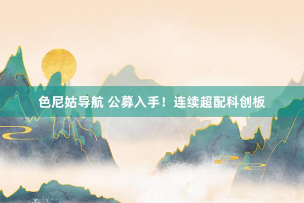 色尼姑导航 公募入手！连续超配科创板