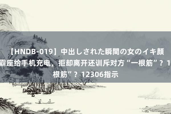 【HNDB-019】中出しされた瞬間の女のイキ顔 须眉高铁霸座给手机充电，拒却离开还训斥对方“一根筋”？12306指示